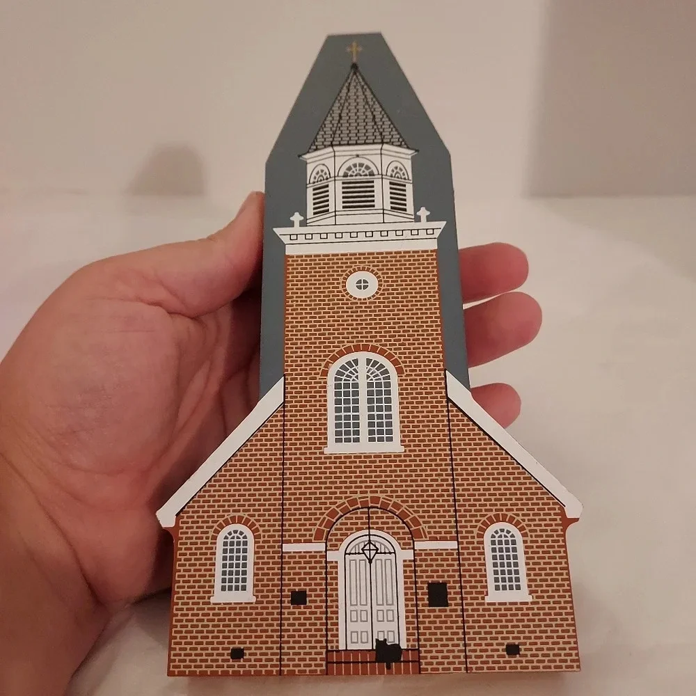 Vintage 1997 The Cat's Meow Christ Church Building Shelf Sitter